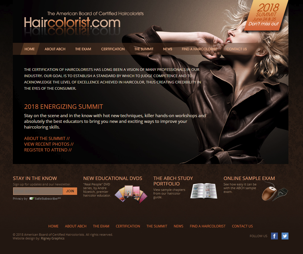 American Board Certified Haircolorist certification