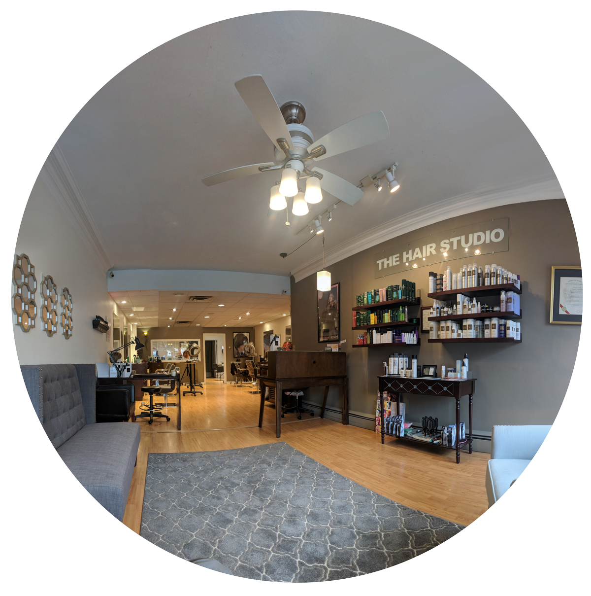 Interior view of The Hair Studio